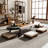 BROWN Oval Solid Wood Coffee Tables-109014293