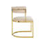 Chaise avec accoudoirs en velours Baten