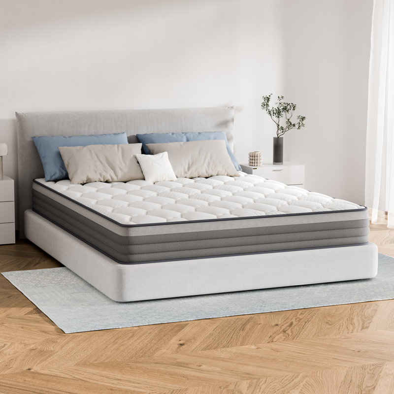 10" Plush Skin Friendly Memory Foam Anti Static Hybrid Mattresses In A Box With Certipur-US And Fire SGS Protection Certified