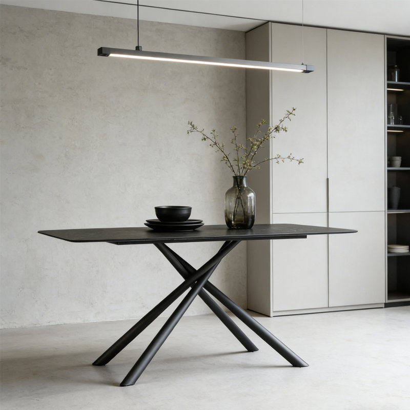 Table de salle à manger italienne,  29.13"H x 62.99"L x 33.46"W