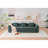 Space-saving Triple Folding Recliner Polyester Blend Modern Style Versatile Use