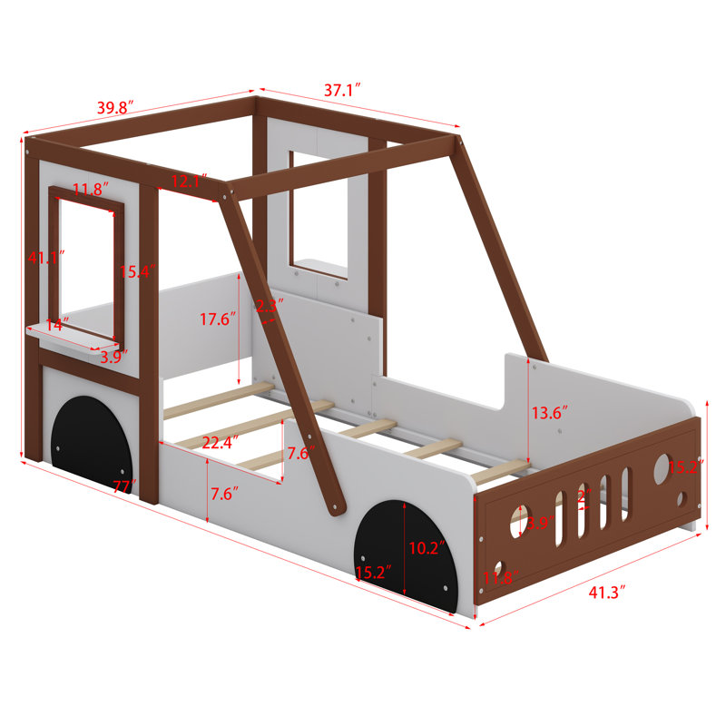 Lit pour voiture Fun Play Design, lit plateforme en forme de voiture