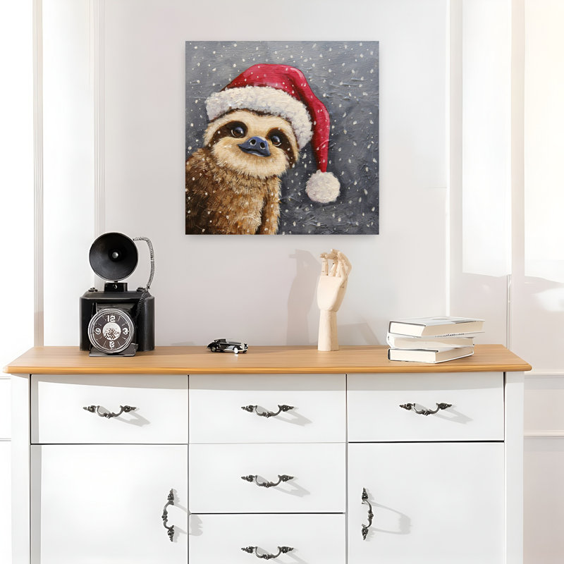 Art urbain contemporain Merry Sloth, H 18 po x l 18 po