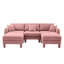 Canapé modulaire en forme de U en tissu 3 Boucle-1849018337