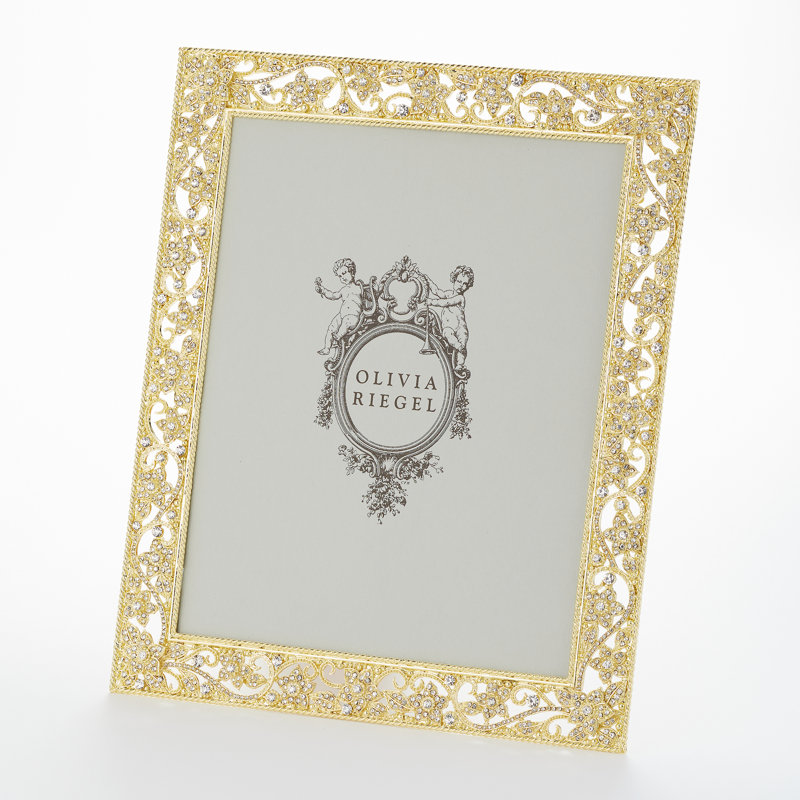 Flora Metal Picture Frame, 8" x 10", Silver