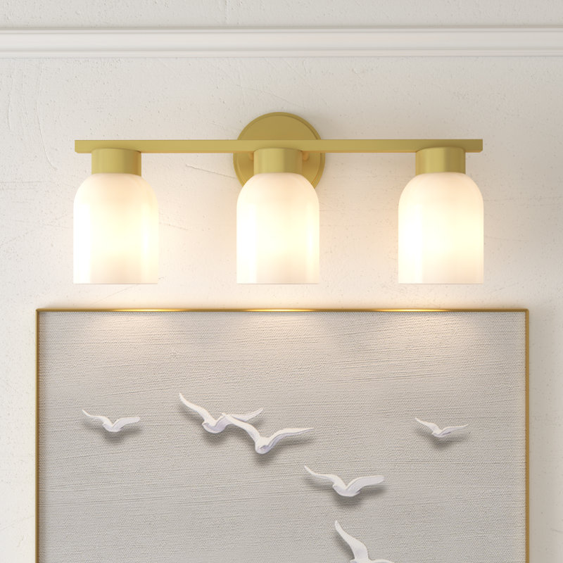 Leblanc 3-Light Bathroom Wall Light, Gold