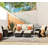 Patio Rattan Sofa Seating Group with Cushions-941621727-1044144979