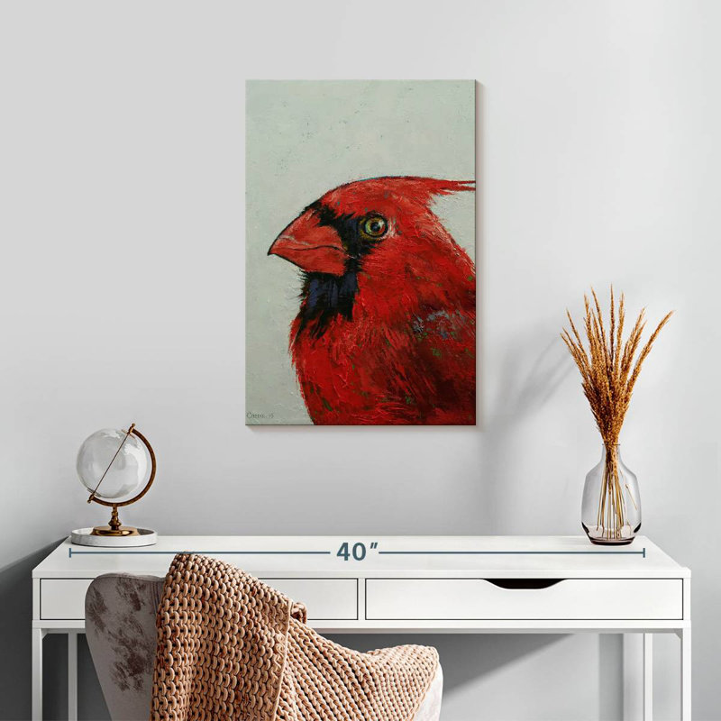Brampt A Northern Cardinal, 24" H x 16" W