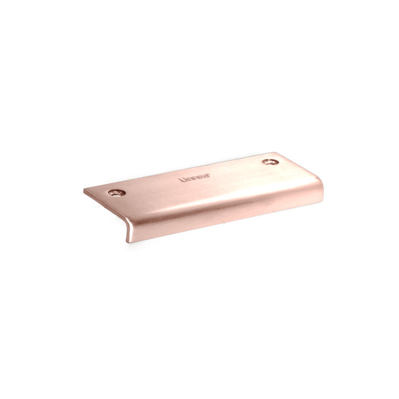 Top Mount Cabinet Finger Edge Pull, Satin Stainless Steel, 11 81/100"
