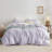 Bedsure 100% Washed Cotton Duvet Cover Queen Set - Minimalist Cotton Beding Set For All Season（set of 3）-106246591-125402759