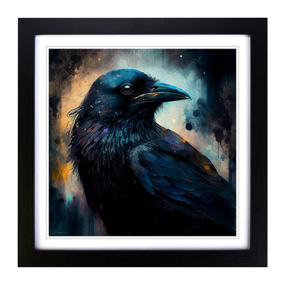 Crow Digital Art - Framed Print