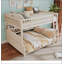 Lit superposé double XL/queen avec étagères intégrées, lumières à couleurs changeantes et panneau perforé pour un style de vie moderne-710787224