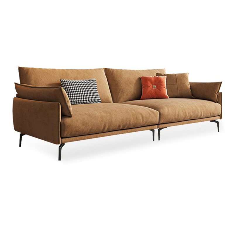 Causeuse-coussin orange standard en polyester, H 32,68 po x l 110,24 po x P 35,43 po, 4, Orange