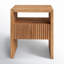 Table de chevet en bois massif 17,5 po l 17,5 po