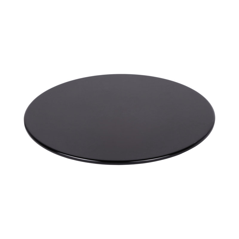 Assiette plate en mélamine 11 po flat, Noir