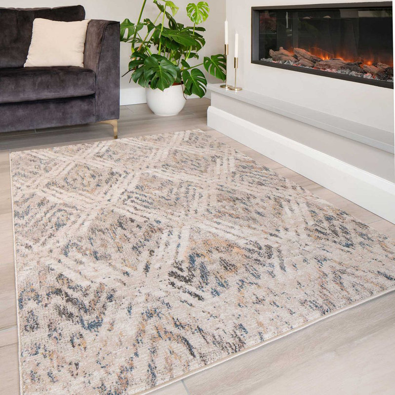 James Geometric Area Rug, Rectangle 160 x 230cm