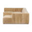 Curteria Upholstered 160 " Genuine Fur U-Shaped Sofa & Chaise-1499626102
