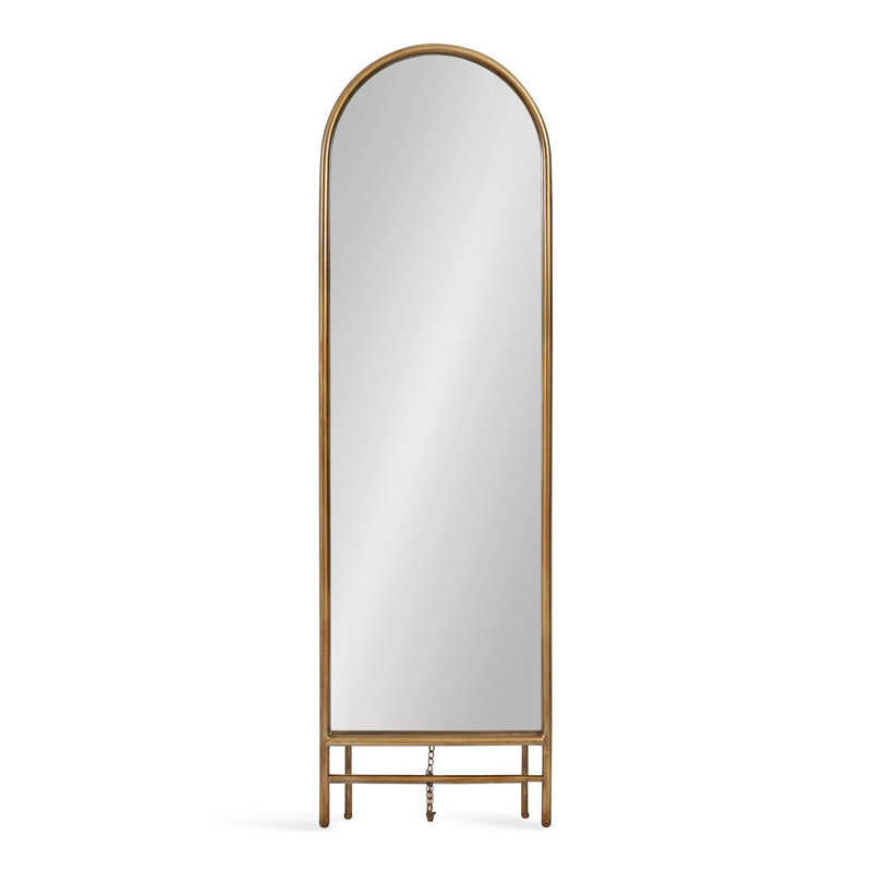Flat Floor Mirror, Gold
