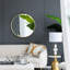 Miroir rond 30 po x 34 po doré avec cadre en fer. Embellissez votre vestibule. Idéal pour les vestibules, les salons, les chambres à coucher, les meubles-lavabos et les vestibules