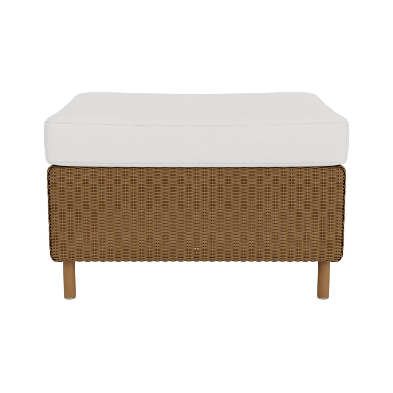 Visions Outdoor Ottoman, Yoko Mist, White