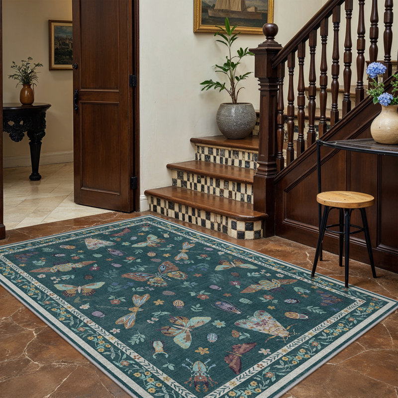 Tapis intérieur lavable à la machine Ethereal, Rectangle 9' x 12'