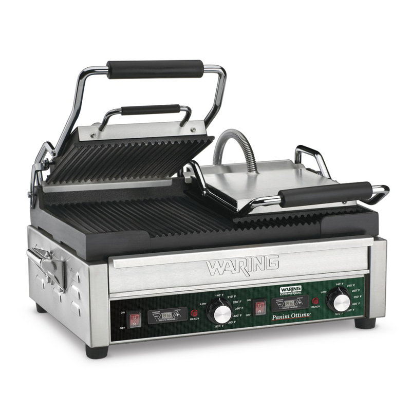 Waring 17'' Electric Grill Sandwich Maker & Panini Press with Lid