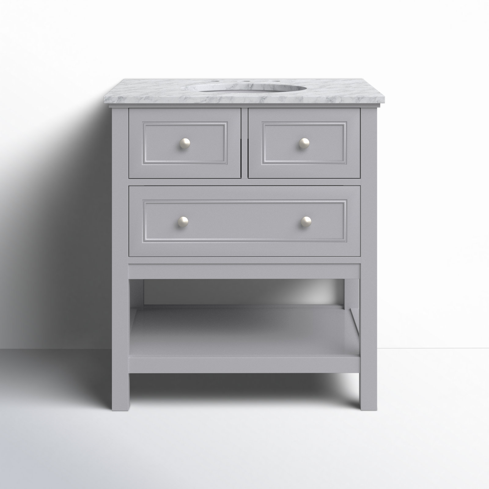 Bonsai 30'' Single Bathroom Vanity, Gray