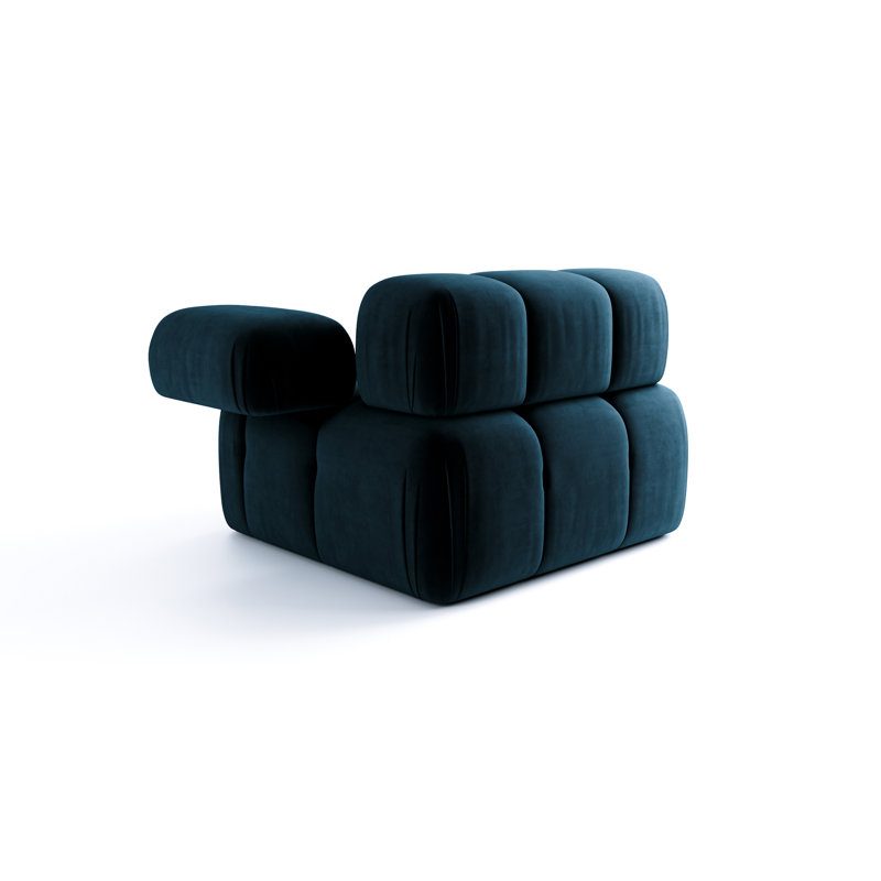 Upholstered Accent Chair, Dark Blue