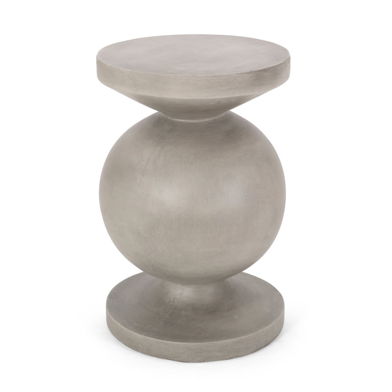 Console légère en béton - Support de plante moderne pour patio
