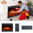 Abroms Symple Stuff Black Recessed Wall Mounted Electric Fireplace Insert with BTU 5000-93045455