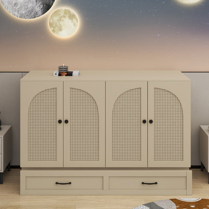 Full Size Murphy Bed With Large Drawers