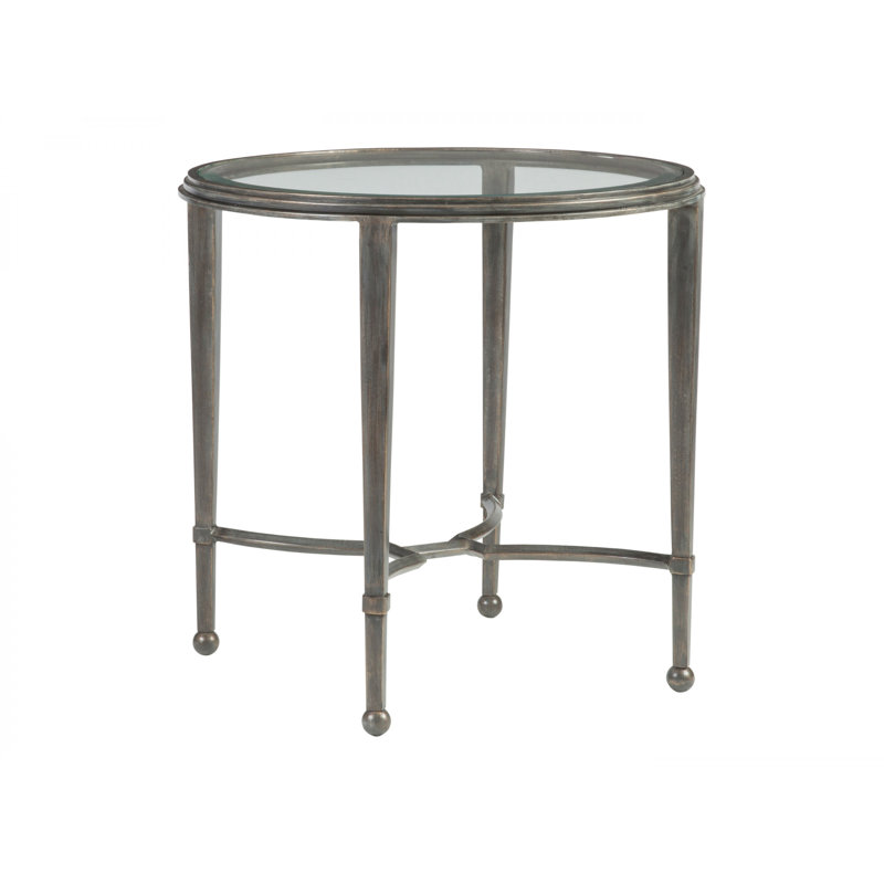 Table de bout ronde en métal Sangrevese, Saint Laurent