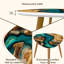 Ensemble de 2 tables basses gigognes Triangle