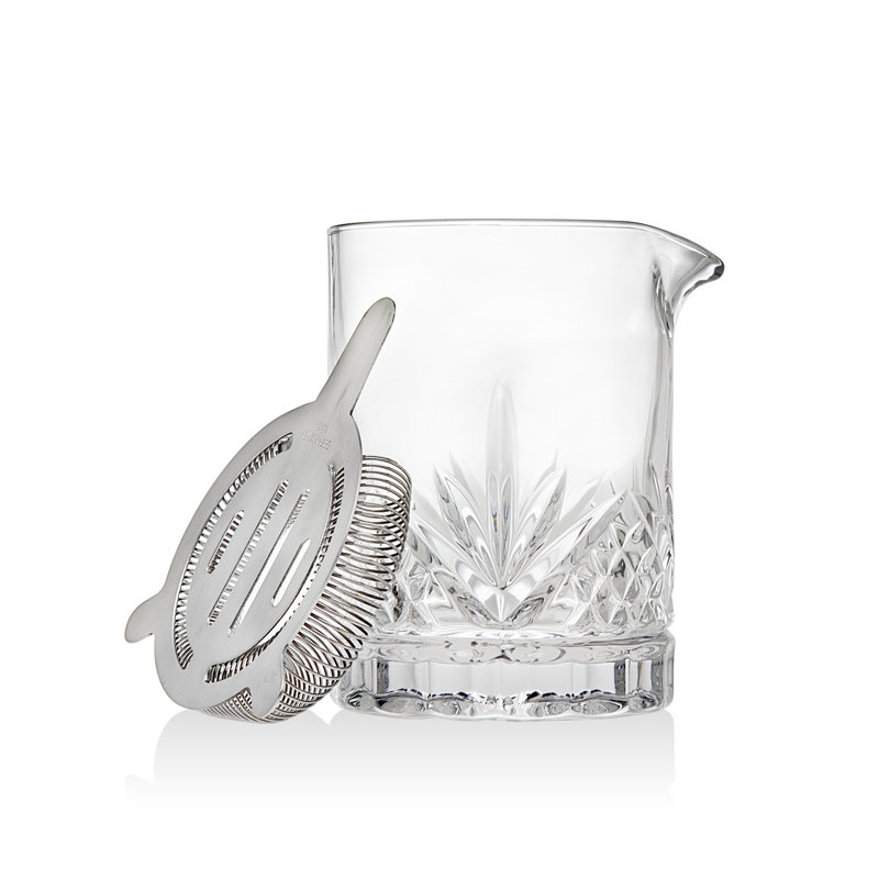 Dublin Clear Crystal Mixing Pitcher with Strainer