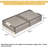Under Bed Storage Containers with Wheels, Set of 2 Foldable Clear Plastic Storage Bins with Lid, Stackable Rolling Underbed Storage Box for Clothes, Shoes and Blankets-765955693