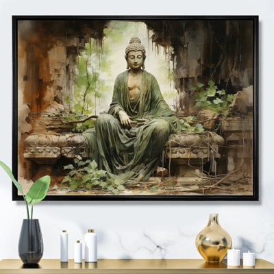 Thailande, ruines de Bouddha, art mural