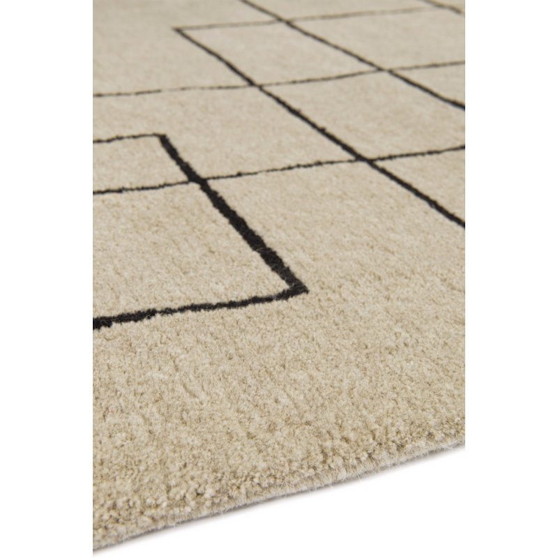 Sam Turner Cityscape 60 Knot Slate Area Rug, Rectangle 5' x 7'6"