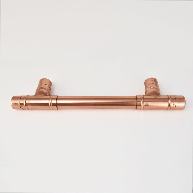 Copper T-Barn Door Pull - Vintage.