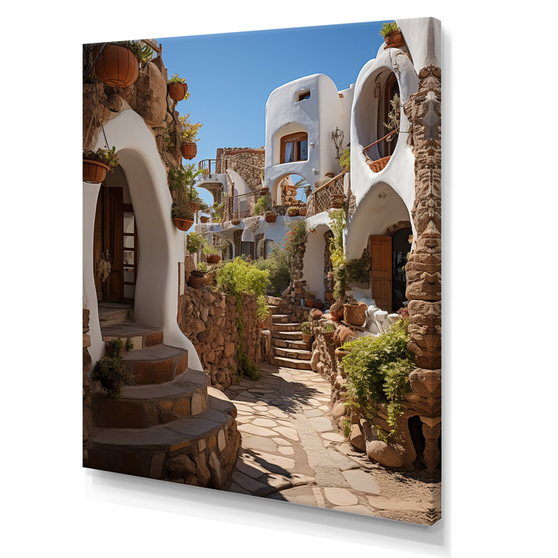 Espagne Espagne Village II - impression, H 20 po x l 12 po x P 1 po, Toile tendue