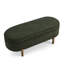 Banc de rangement ovale, pieds en bois d'hévéa-1697349376