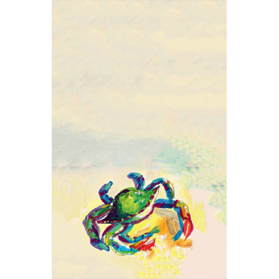 Essuie-mains en coton crab