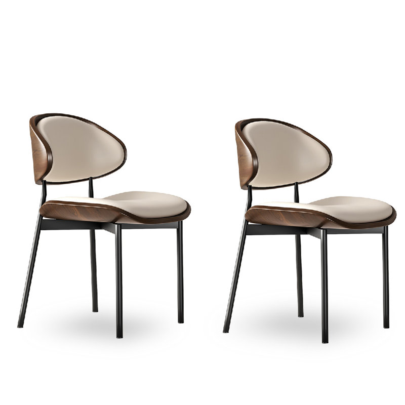 Fauteuil en cuir massif italien luxueux, Blanc