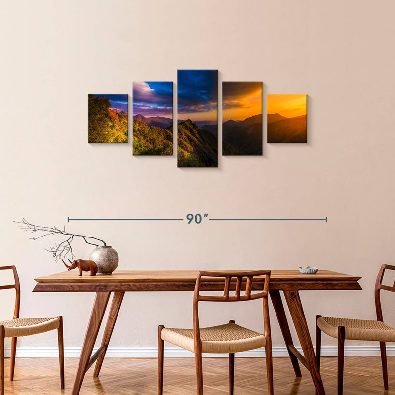 Sunset At Sequoia National Park, 34" H x 74" W