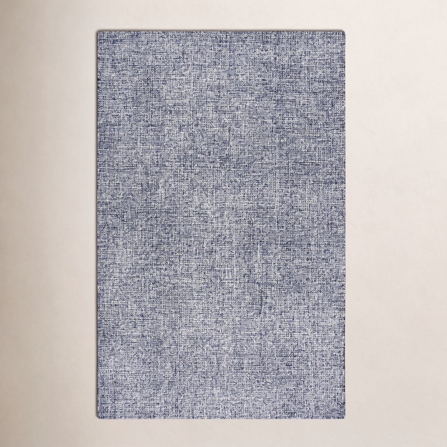 Britley Black White Hand-Tufted Wool Rug, Rectangle 9' x 12'