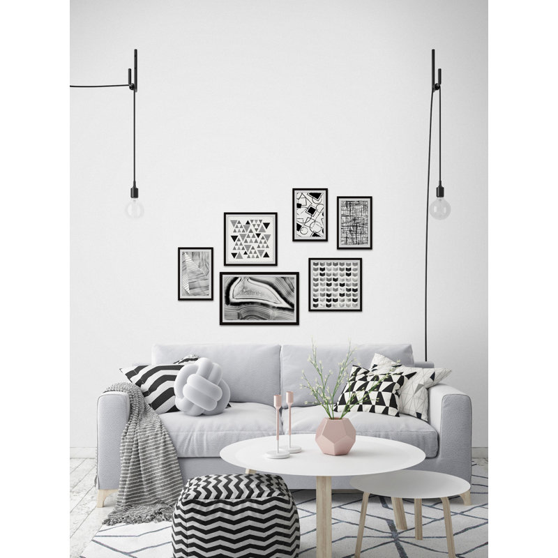 « divisionnaireal lines hexaptych »