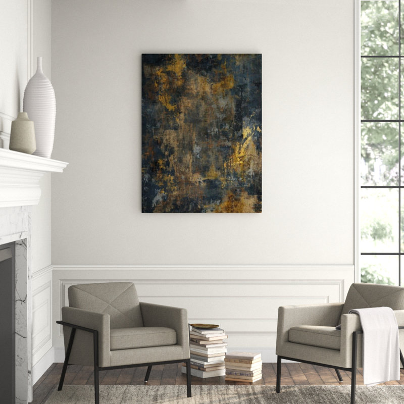 Moonlit Charm Painting by Jean Kenna, Glass Coat, 53" H x 40" W x 1.5" D