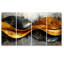 «Geometric Cooper Waves III» - Art mural abstrait en spirale - Art mural moderne sur toile-338391064-338391069