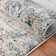 Abstract Area Rug in Grey
