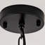 4 - Luminaire noir, lanterne de style industriel avec cage ouverte, base E12, hauteur réglable pour prise de plafond rustique, salle à manger suspendue