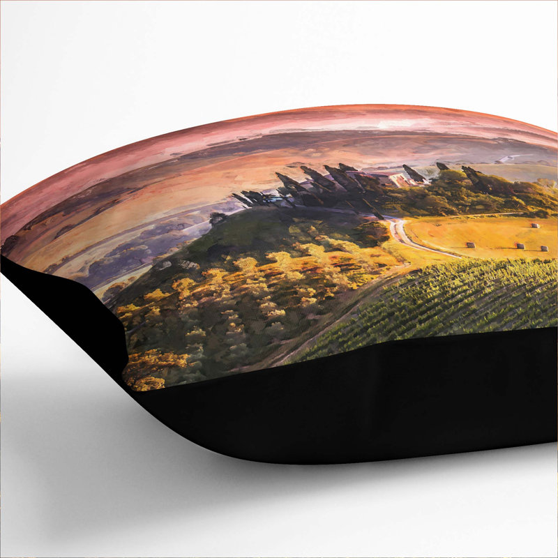 Square Throw Cushion, Black, 40cm H x 40cm W x 15cm D